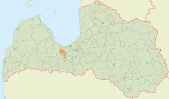 Валгундская волость на карте