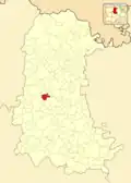 Расположение муниципалитета на карте провинции
