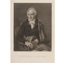 Портрет поэта Витторио Альфьери по оригиналу Рафаэля Моргена. 1806. Офорт