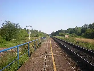 Вид с платформы в сторону Ижевска