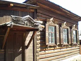 Зимний дом богатого бурята из улуса Хареты