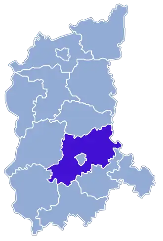 Зелёногурский повет на карте