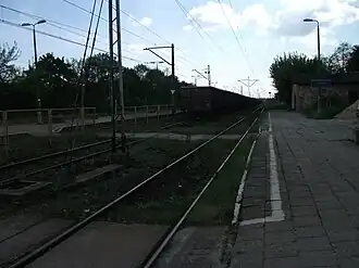 Вид со станции в южном направлении