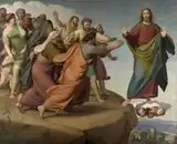 Христос уходит от фарисеев. 1866. Холст, масло. Королевский музей изящных искусств, Антверпен